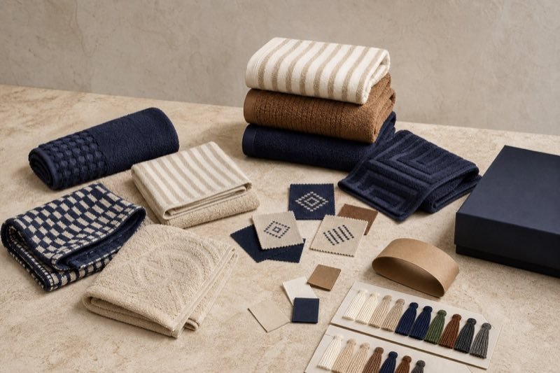 Private label towel development with custom colours and packaging